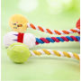 Wholesale Custom Logo Rope Squeaky Dog Toy for Chewers