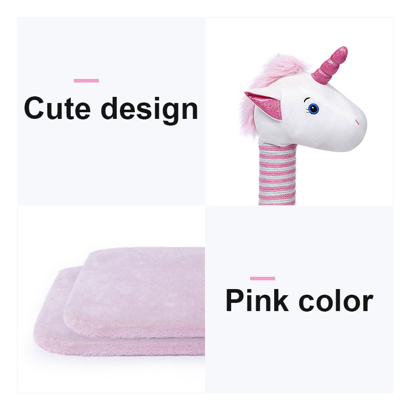 Manufacturer wholesale cute macaron sisal pink cat tree scratcher condo