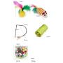 Manufacturer wholesale interactive mouse tunnel plush ball bell cat toys 21 packs
