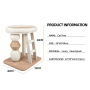 Manufacturer Wholesale OEM Beige Sisal Scratching Post for Cats