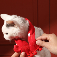 Wholesale Soft Red Warm Pet Cat Dog Scarf