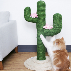 New arrival high quality pvc rope stable flower cat cactus tree