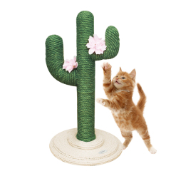 New arrival high quality pvc rope stable flower cat cactus tree