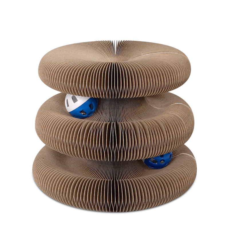 Manufacturer Wholesale Interactive Foldable Deformable Corrugated Cat Scratcher Cardboard