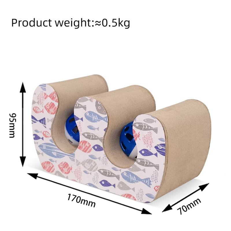 Manufacturer Wholesale Interactive Foldable Deformable Corrugated Cat Scratcher Cardboard