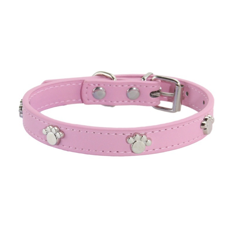 Wholesale Multi-colors Adjustable Dog PU Leather Collar