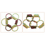 Manufacturer wholesale Interleaved chew dog rope toys semicircle design