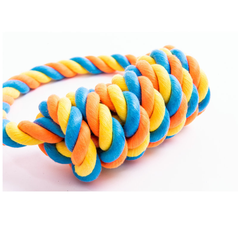 Manufacturer wholesale Interleaved chew dog rope toys semicircle design