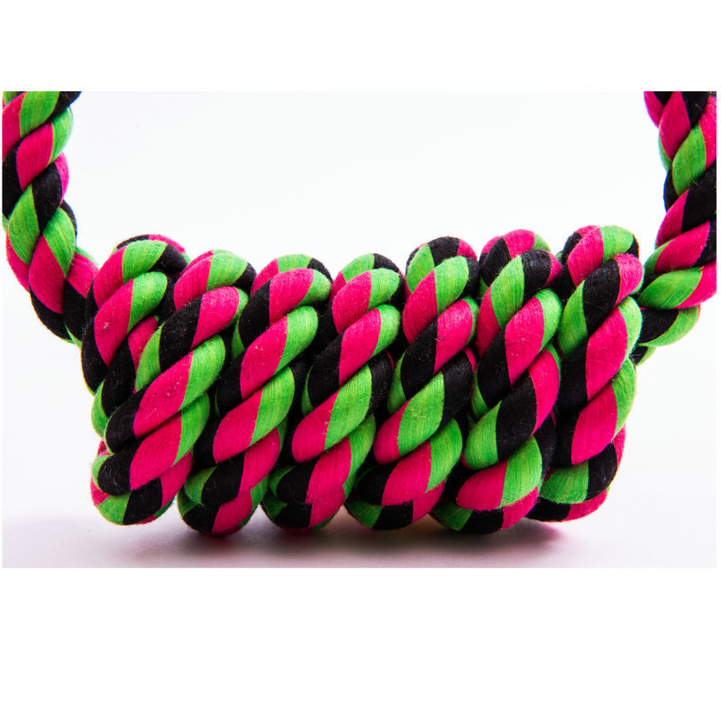 Manufacturer wholesale Interleaved chew dog rope toys semicircle design