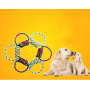 Manufacturer wholesale Interleaved chew dog rope toys semicircle design