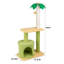 Manufacturer Wholesale Sisal Short Plush Cat Tree House