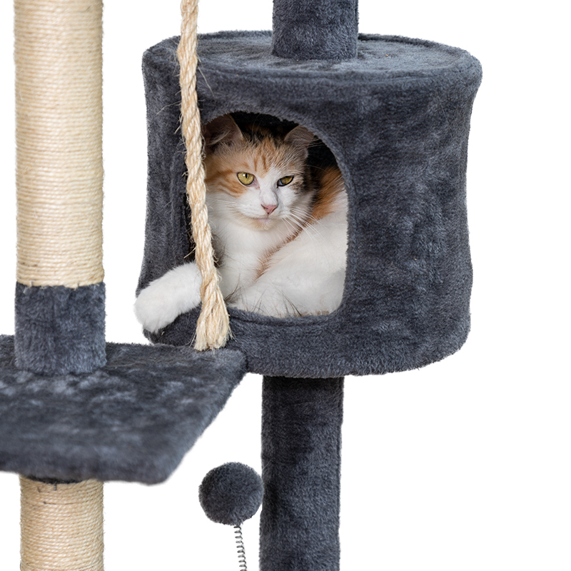 Manufacturer wholesale sisal foldable detachable cat scratcher tree