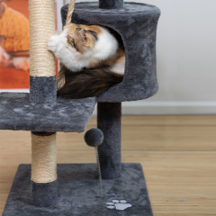 Manufacturer wholesale sisal foldable detachable cat scratcher tree