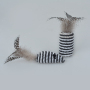 Manufacturer wholesale black white sisal feather plush cat teasing toys set