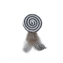 Manufacturer wholesale black white sisal feather plush cat teasing toys set