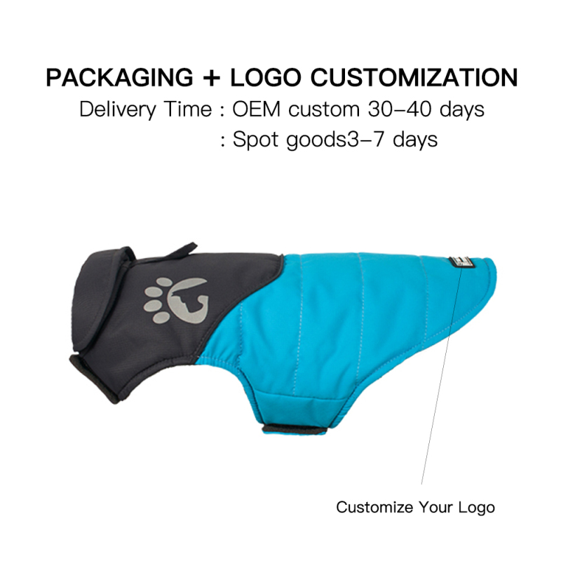 Manufacturer wholesale custom logo oxford dog coats pet clothes winter