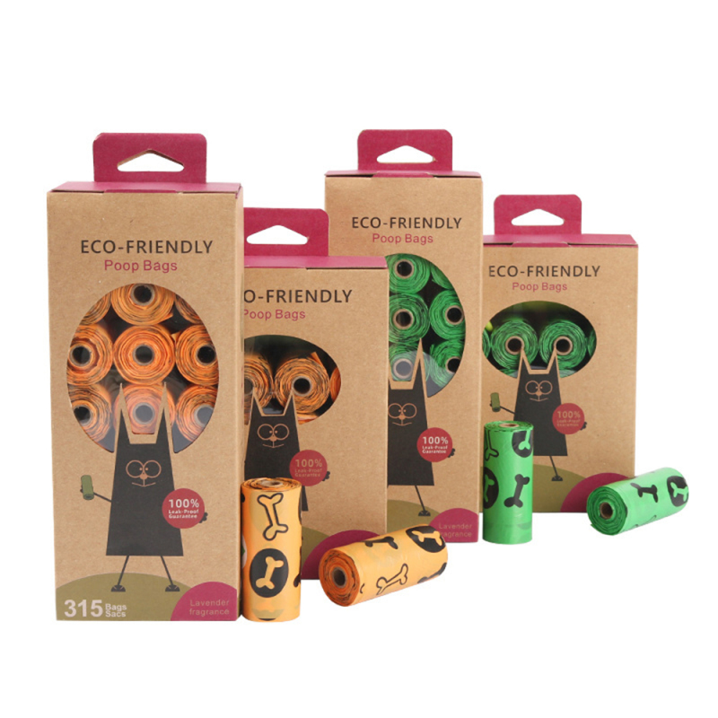 Wholesale PE Biodegradable Pet Waste Bags with Dispenser Dog Poop Bag