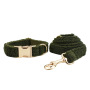Manufacturer Wholesale Custom logo Adjustable Fleece Dog Collar Bow Leash Harness
