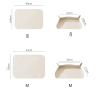 Manufacturer Wholesale PU Leather Non-slip Dog Feeding Mat Semi-enclosed Design