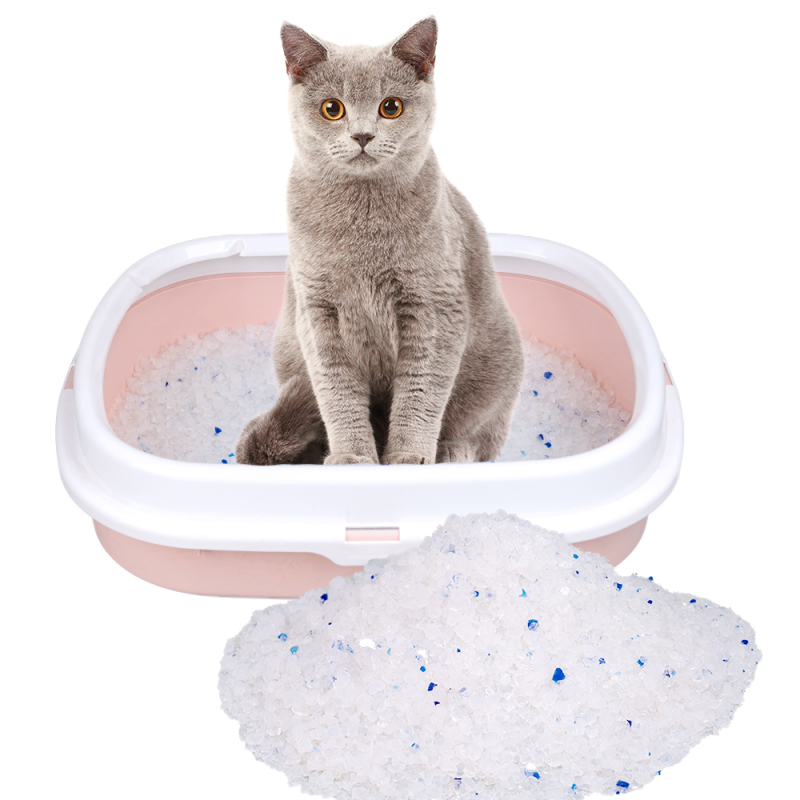 Manufacturer wholesale silicone ultra absorbent dust free crystal silica gel cat litter