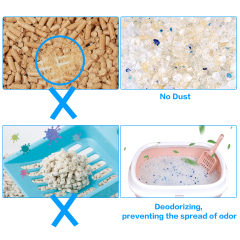 Manufacturer wholesale silicone ultra absorbent dust free crystal silica gel cat litter