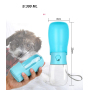 Manufacturer wholesale 300ml 550ml portable dog water bottle with filter foldable