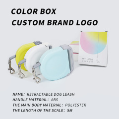 Manufacturer wholesale portable outdoor automatic dog leash with retractable handle