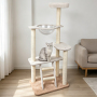 Manufacturer Wholesale Beige Sisal Castle Cat Tree Natural