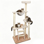 Manufacturer Wholesale Beige Sisal Castle Cat Tree Natural