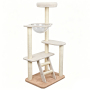Manufacturer Wholesale Beige Sisal Castle Cat Tree Natural
