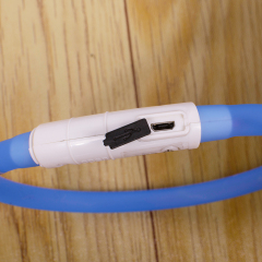 wholesale manufacturer rechargeable waterproof pp custom pet dog collar led light