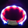 wholesale manufacturer rechargeable waterproof pp custom pet dog collar led light