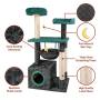 Manufacturer Wholesale Short Plush Sisal Stable Durable Cat Tree Tower