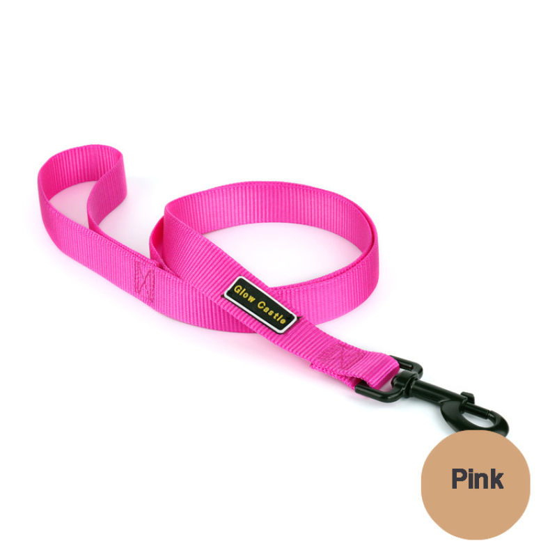 Manufacturer wholesale custom logo pet dog nylon leash OEM