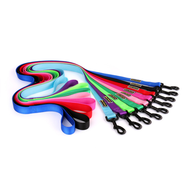 Manufacturer wholesale custom logo pet dog nylon leash OEM