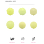 Manufacturer wholesale tpr chew squeaky luminous dog ball toy