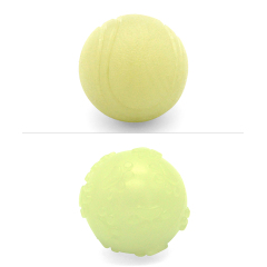 Manufacturer wholesale tpr chew squeaky luminous dog ball toy