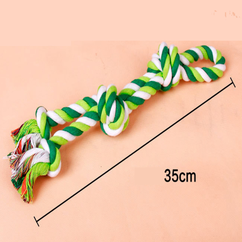 Manufacturer wholesale custom logo bite resistance green durable ball pet dog rope toys set