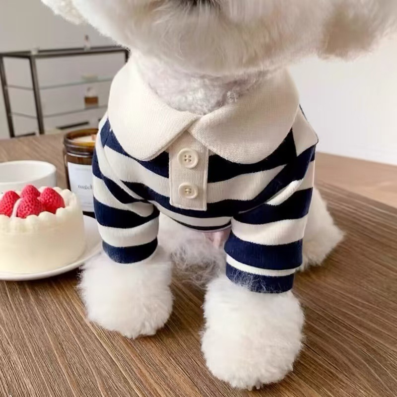 Wholesale Cheap Stripe Pet Accessories Clothes Dog Shirt