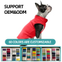 Wholesale Custom Color Warm Thick Cheap Pet Clothes Dog Fleece Coat