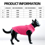 Wholesale Custom Color Warm Thick Cheap Pet Clothes Dog Fleece Coat