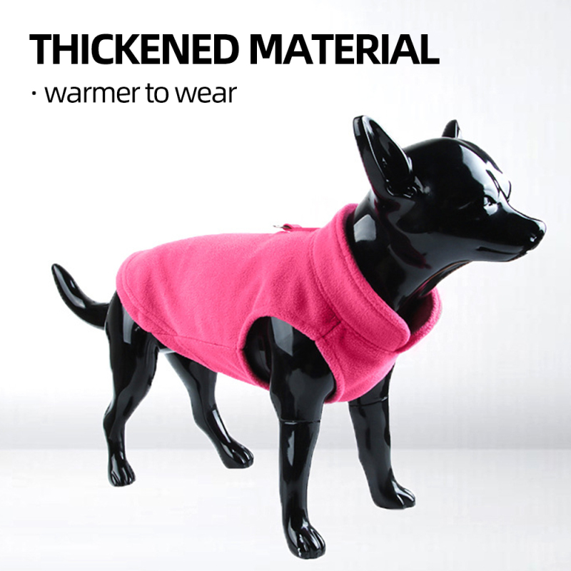 Wholesale Custom Color Warm Thick Cheap Pet Clothes Dog Fleece Coat