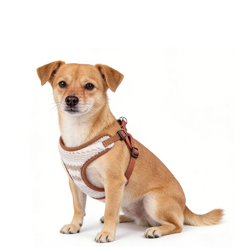 Manufacturer Wholesale Custom Logo Pet Product Warm Dog Plush Harness Vest