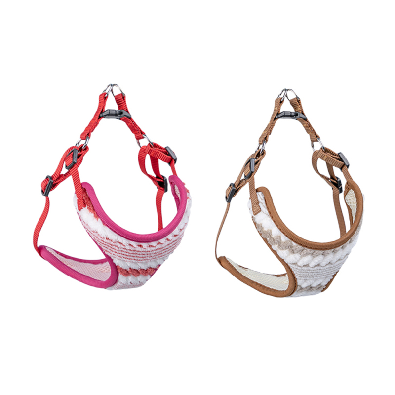 Manufacturer Wholesale Custom Logo Pet Product Warm Dog Plush Harness Vest
