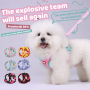 Wholesale Cheap Reflective Stripe Breathable Small Dog Cat Harness and Leash