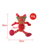 Manufacturer wholesale christmas dog rope tpr short plush toys