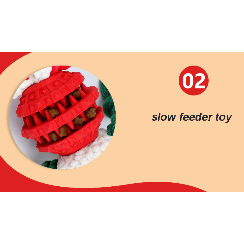 Manufacturer wholesale christmas dog rope tpr short plush toys