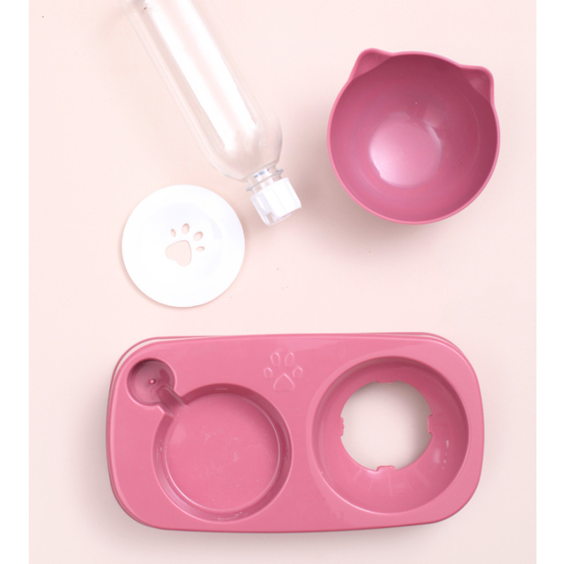 Wholesale Plastic Detachable Dog Cat Bowl With Water Dispenser
