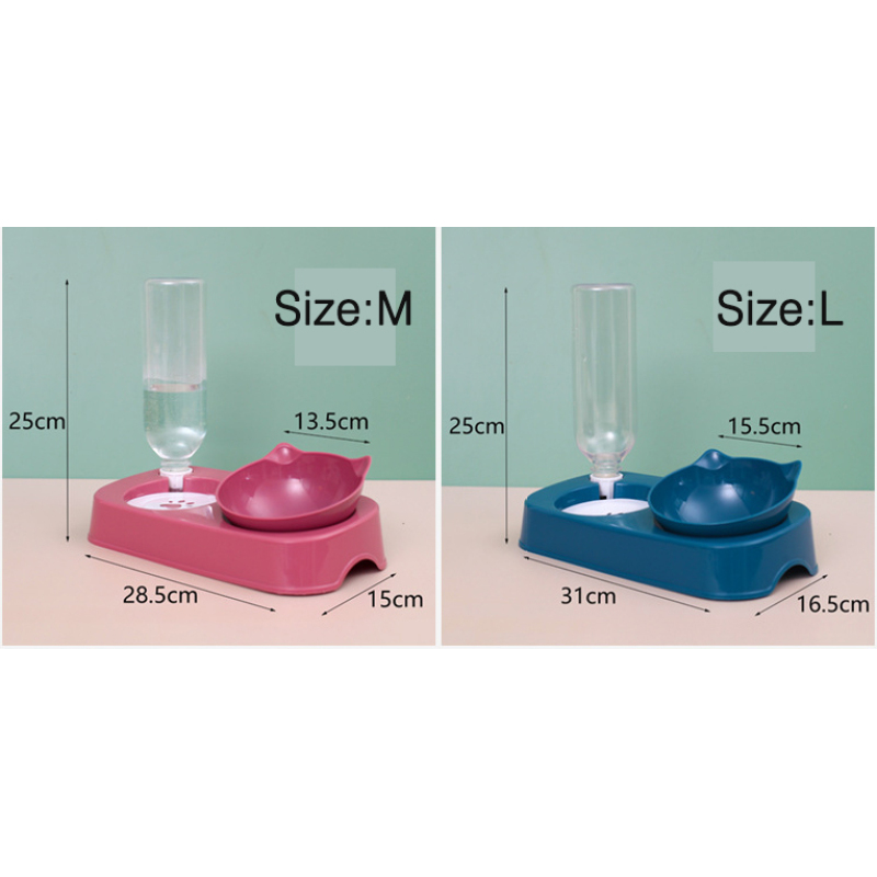 Wholesale Plastic Detachable Dog Cat Bowl With Water Dispenser