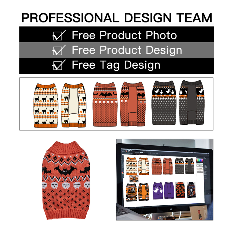 Manufacturer Wholesale Warm Winter Dog Sweater Halloween
